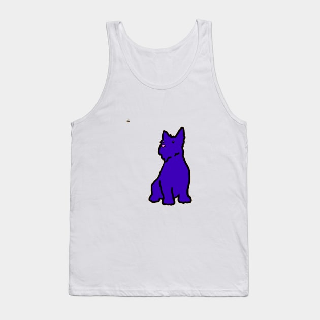 Scottie Dog and fly Tank Top by KBMorgan